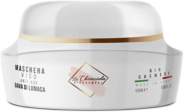 Maschera viso antirughe con bava di lumanca idratante e purificante Handmade di La Chiocciola Cosmesi