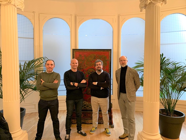 From left to right:
Alberto Ratti, Managing Partner & Co-founder BIBA Venture Partners Italy;
Fabio Nalucci, CEO and Founder GELLIFY;
Diego Fernandez, CEO & Co-founder BIBA Venture Partners; 
Jordi Urbea, Senior Vice President Ogilvy Spain & CEO Ogilvy Barcelona.
