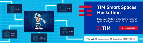 TIM, in collaborazione con Google Cloud e Codemotion, lancia a partire da dopodomani fino a domenica 5 luglio il primo  ‘Smart  Spaces  Hackathon’,  una  vera  e  propria  maratona  di  innovazione  che  coinvolge  l’intera  comunità
