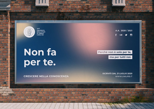 Uniurb2020-presentazione campagna
