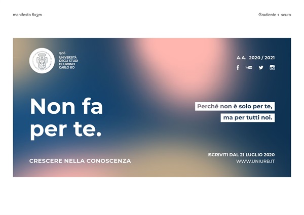 Uniurb2020-presentazione campagna