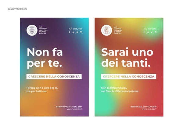 Uniurb2020-presentazione campagna