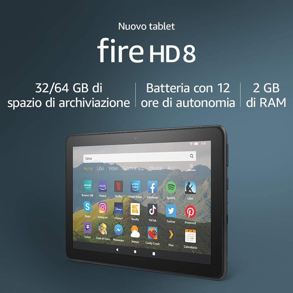 Nuovo tablet Fire HD 8
