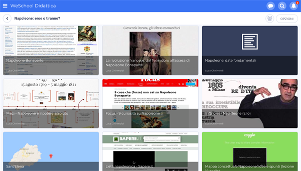 La piattaforma di WeSchool