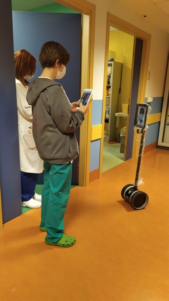 Ivo in ospedale durante l'emergenza sanitaria