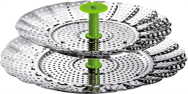Cestello pieghevole in acciaio Inox per cottura a vapore, di Kuhn Rikon, Amazon Launchpad 23,51€
