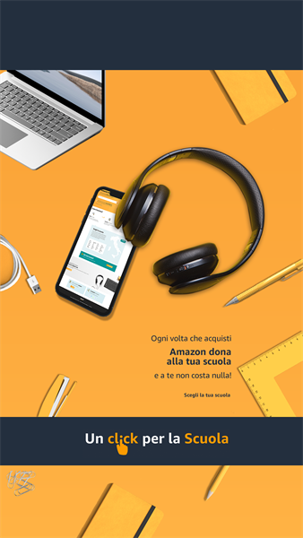 Ogni volta che acquisti Amazon dona alla tua scuola e a te non costa nulla!