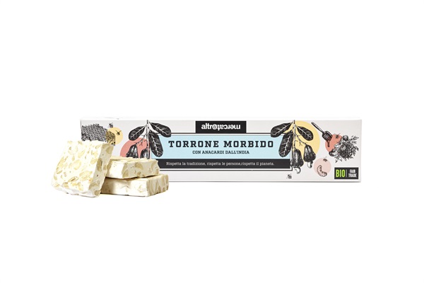 Torrone morbido con anacardi dall'India