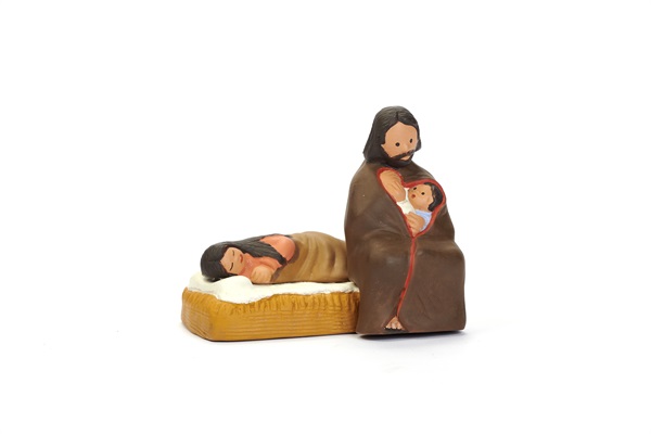 Presepe Coccole di San Giuseppe cm 9,5x8xh.8,5