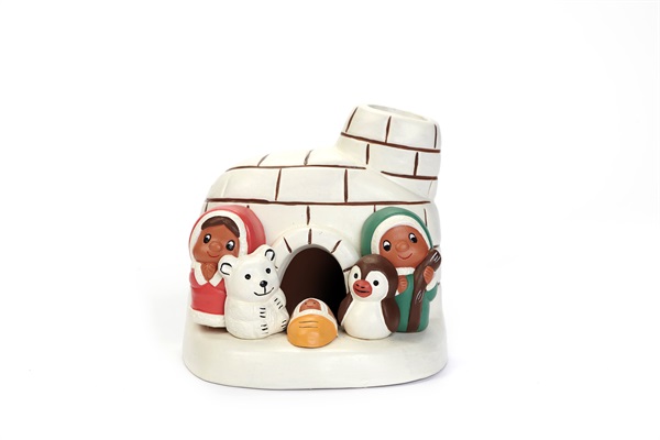  Presepe Igloo Freddoloso terracotta cm 8,5x7xh.8