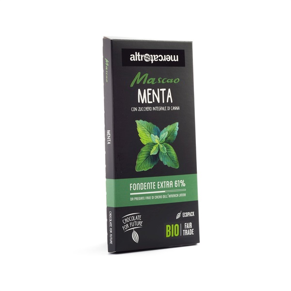 Cioccolato Mascao fondente extra alla menta - bio - 100g