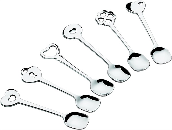 10.	Love Set 6 Cucchiaini in acciaio di Guzzini