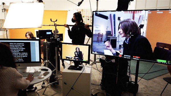 Chiara Valerio, backstage Lezioni d'Autore Feltrinelli Education, 2021