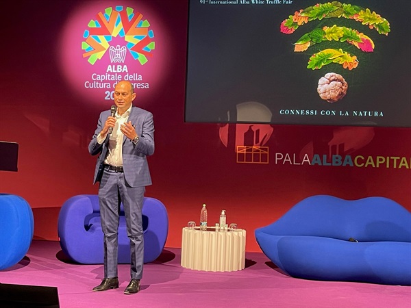 Presentazione Fiera Tartufo Bianco Alba 2021 - Presidente Giostra Cento Torri Luca Sensibile