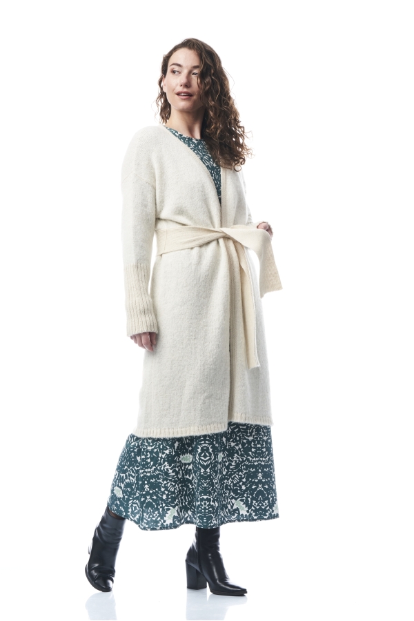 Cardigan LUNGO in alpaca superfine