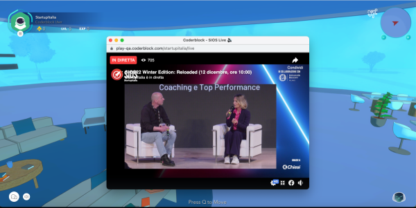Sios22 nel Metaverso di Coderblock 