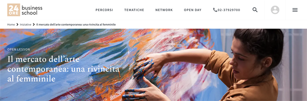 Open Lesson - Il mercato dell’arte contemporanea: una rivincita al femminile