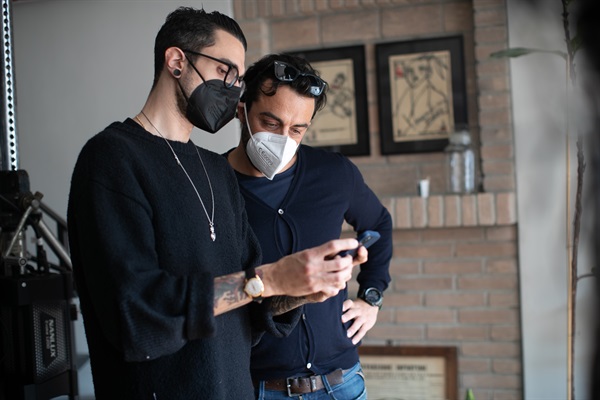 Alcuni momenti delle riprese per la nuova campagna di 24ORE Business School