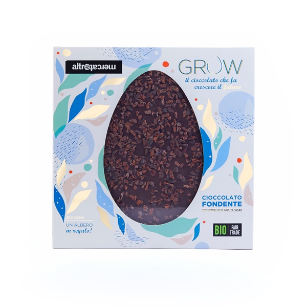 GROW - Uovo piatto di cioccolato fondente con fave - bio - 400 g

25,00€ su Shopaltromercato.it 