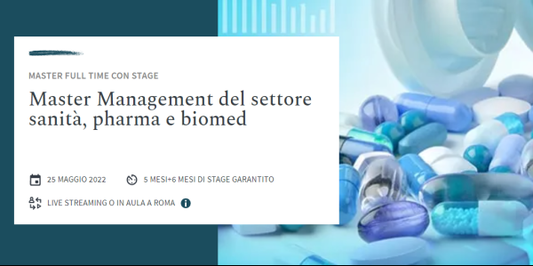 Master Management Sanità, Pharma e Biomed di 24ORE Business School