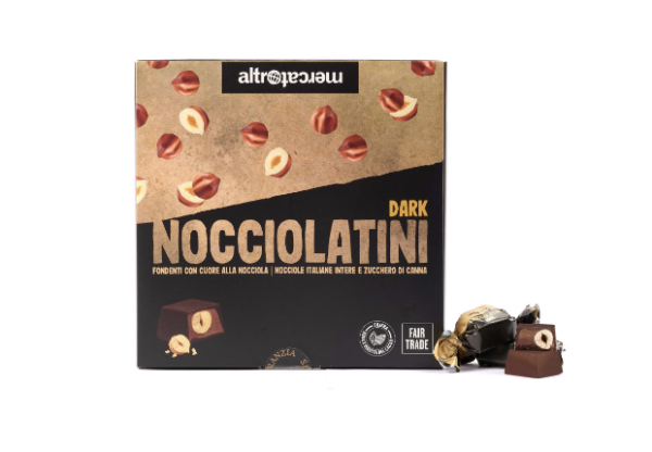 NOCCIOLATINI DARKCIOCCOLATINI FONDENTI CON RIPIENO ALLA NOCCIOLA E NOCCIOLA INTERA