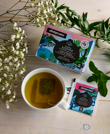 Tisana respiro - Menta piperita e fiori di sambuco