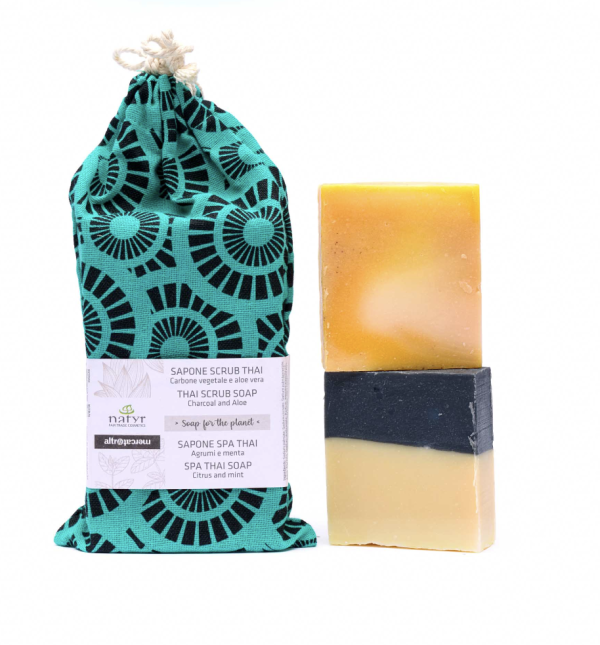 Cotton Bag sapone e scrub Agrumi & Aloe