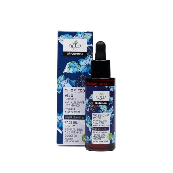 Olio siero viso - booster - rivitalizzante vitaminico - bio - 30ml
