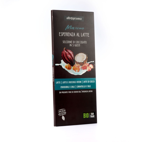 Cofanetto Mascao Esperienza latte - bio - 5 tavolette