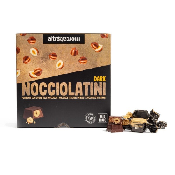 Nocciolatini - cioccolatini fondenti alla nocciola