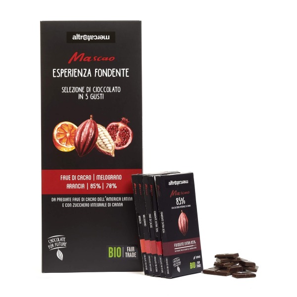 Cioccolato Mascao Esperienza fondente - bio - 5 tavolette
