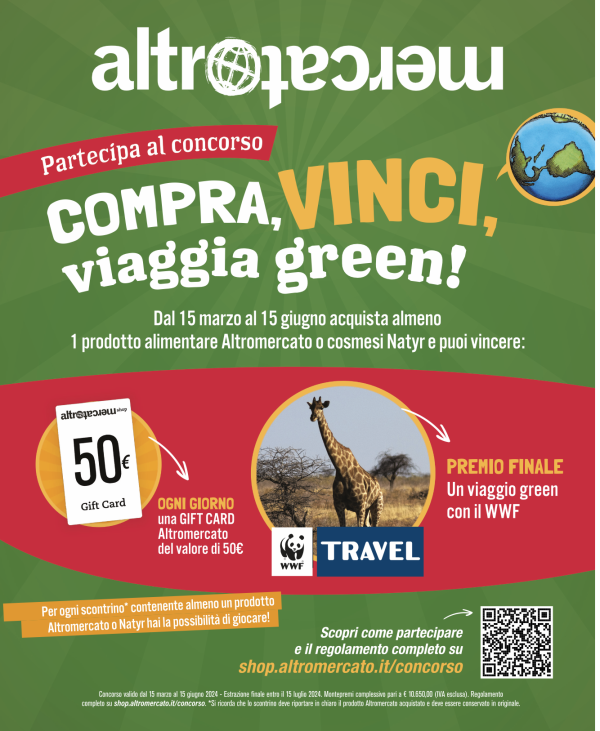 Concorso a premi â??Compra, vinci, viaggia greenâ??.
