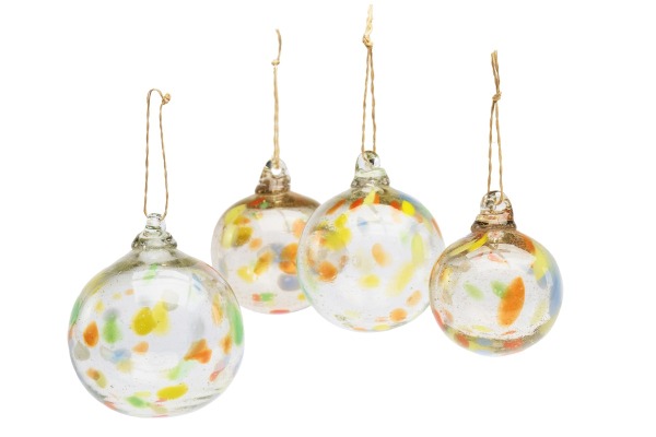 Sfera GOCCE piccola/grande multicolore in vetro riciclato e soffiato