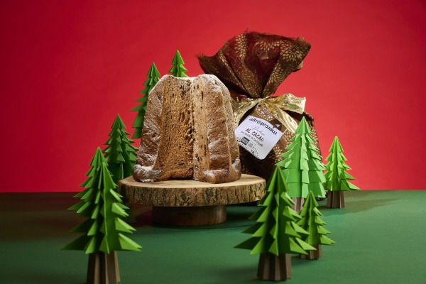 PANDORO AL CACAO E GOCCE DI CIOCCOLATO 
