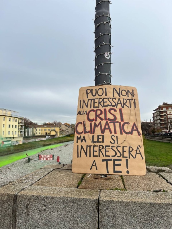 Extinction Rebellion: fiumi verdi a Parma