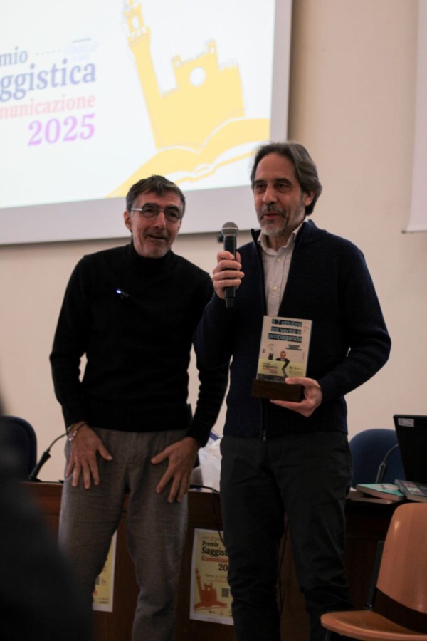Roberto Iannuzzi vincitore Premio Saggistica della Comunicazione 2025 | foto di Giulia Scalessi 