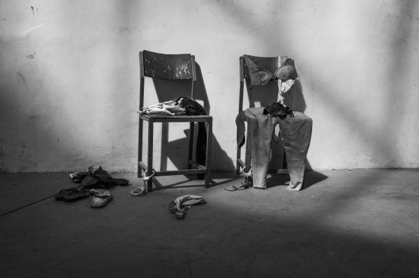 Objects on display at the Martyr’s Memorial Monument Museum belonging to women who were raped there. The museum originally memorialized the Tigarayan struggles against Ethiopian forces; when war broke out in 2020, Ethiopian National Defense Forces (ENDF) turned it into a detention center where Tigrayan women were raped and tortured. Mekelle, Tigray, Ethiopia, 25 December 2023.