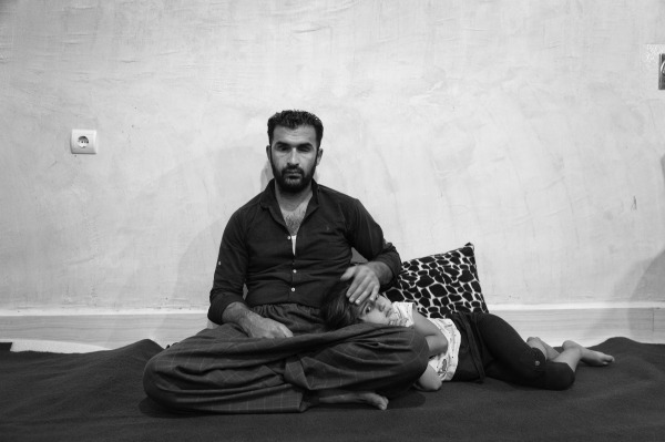 Khaled (32) had to have both eyes removed after being shot in the head by a border guard. He has two children aged two and seven. Kurdistan, Iran, 21 August 2019