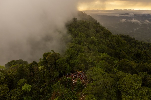 Migrants arrive at Las Banderas (“The Flags”), a spot on the border between Colombia and Panama. Darién Gap, 3 August 2023