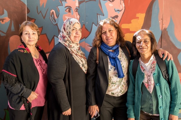 Da sinistra: Sawsan Saleh, Hana Sale, Asma Kilani e Gadheer
Ghazawna di AOWA ad altrocioccolato 2019