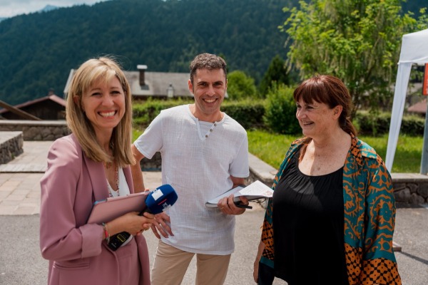 Anna Vitaliani TGR RAI FVG, Francesco Sicchiero e Marisandra Lizzi | Credit Mario Mele	