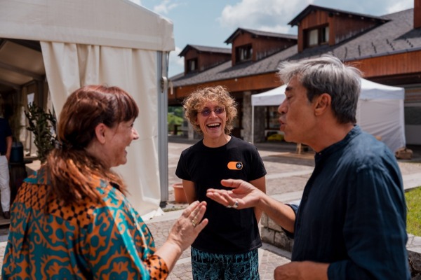 Marisandra Lizzi , Andrea Nuzzo e Michele Casula al Digital Detox Festival | Credit Mario Mele