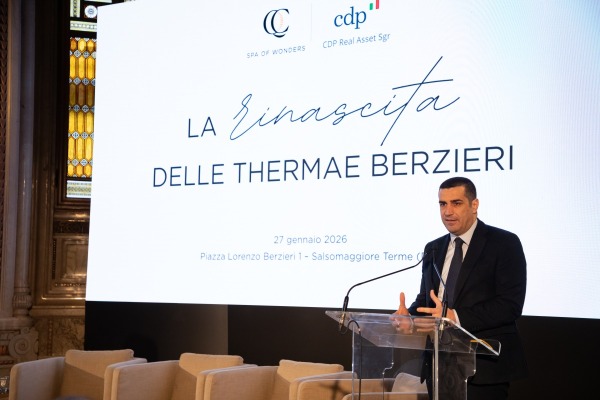 Michele De Pascale | Presidente Regione Emilia Romagna | La rinascita delle Thermae Berzieri | CDP Real Asset Sgr e QC SPA of Wonders | © Alice Pietrantonio