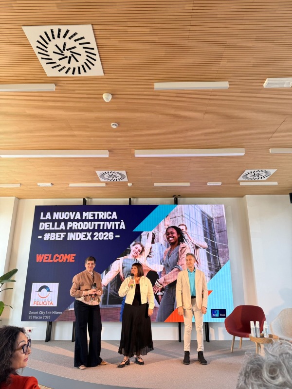 Elisabetta Dallavalle, Elga Corricelli e Sandro Formica | Osservatorio BenEssere Felicità