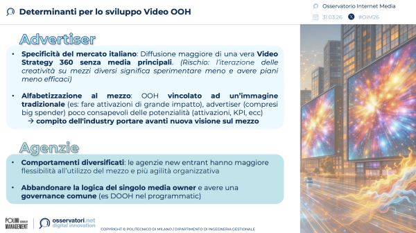 Focus Out of Home | Ricerca dell’ Osservatorio Internet Media del Politecnico di Milano