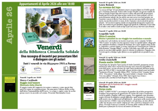 Il mese di aprile alla Biblioteca Solidale Bizzozero