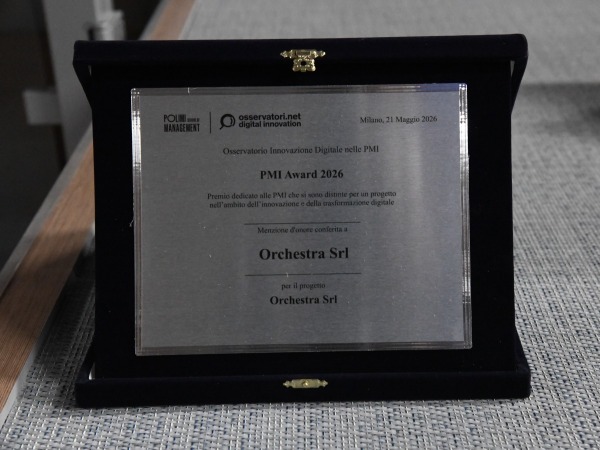 Orchestra Srl  | PMI AWARD 2026 | Politecnico di Milano 