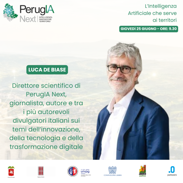 L’Intelligenza Artificiale che serve ai territori | 25 giugno 2026 | PerugIA Next