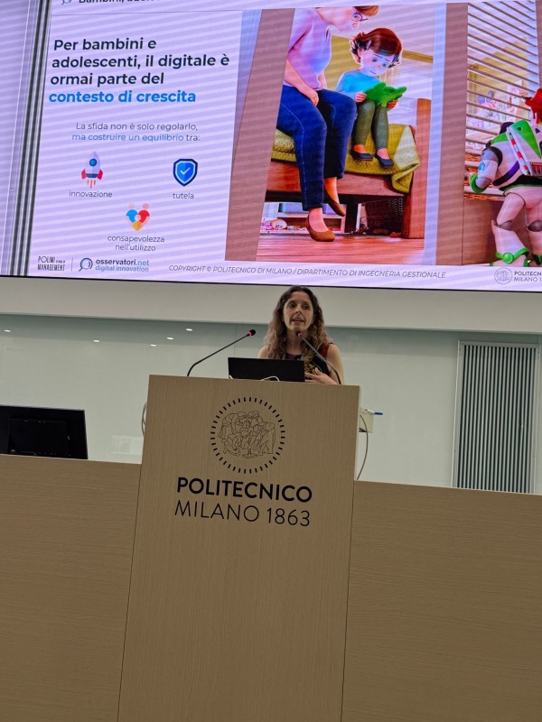Fiorella Crespi, Direttrice dell'Osservatorio Digital for Kids & Teens del Politecnico di Milano