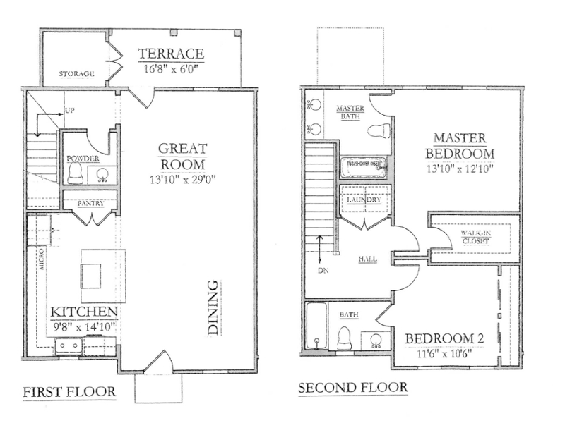 market view townhomes calhoun floor plan